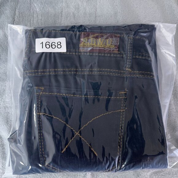 2 BWU Skinny Jeans Super Low Rise Embroidered Pockets Womens Blue Size 11 - Picture 11 of 11